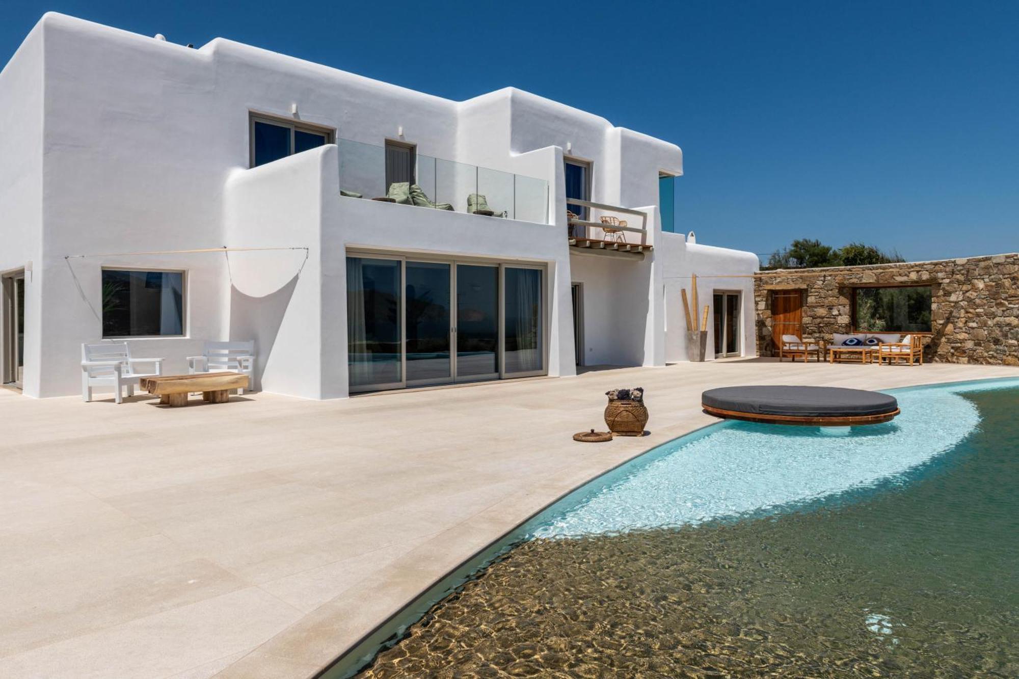 Mykonos Ag Villas In Ftelia Beach Kültér fotó